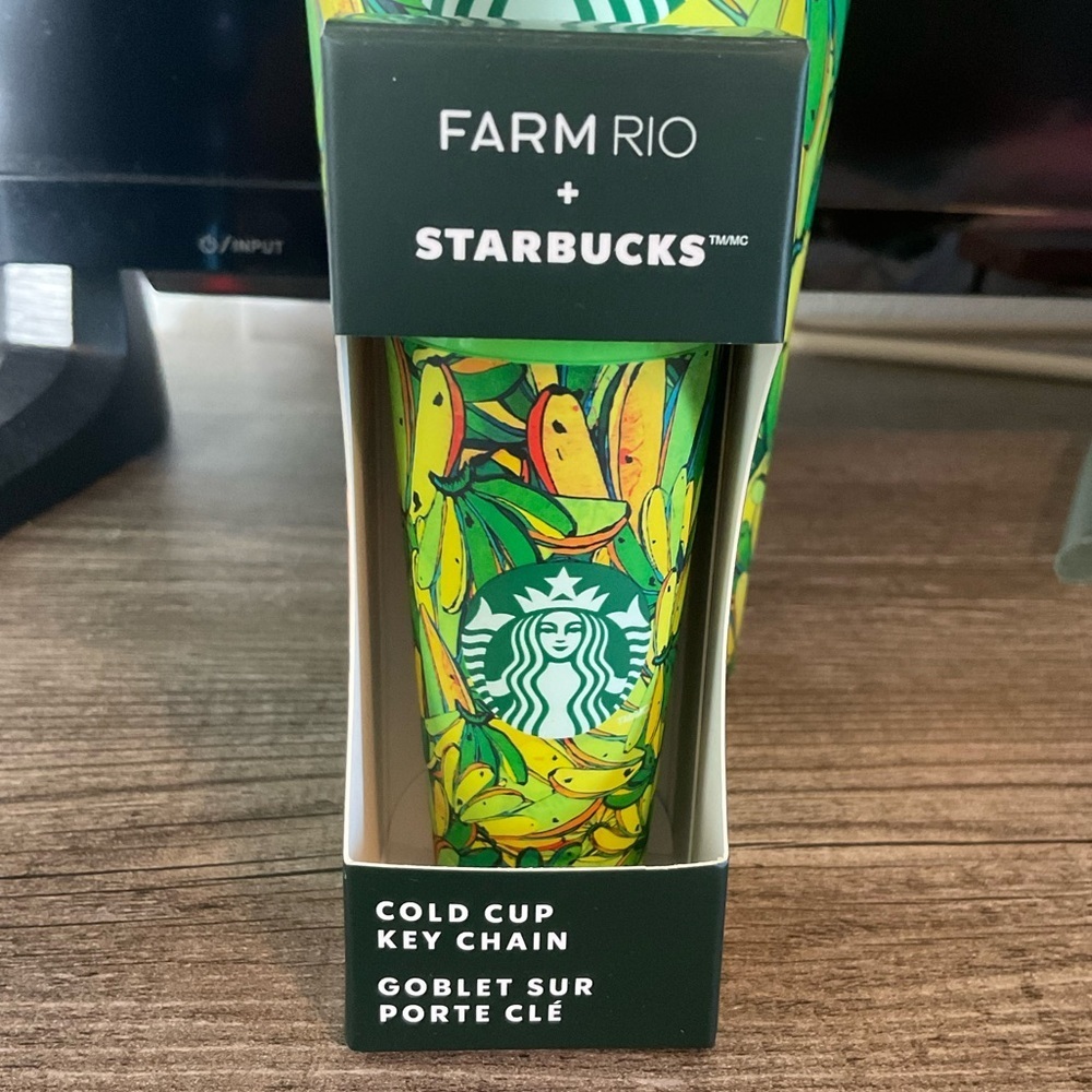 Starbucks Farm Rio Banana Cold Cup Key Chain